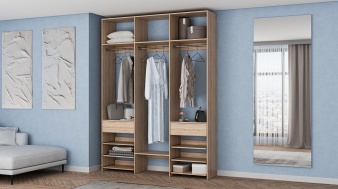 Стеллаж для одежды Мирта 91 BMS по индивидуальному размеру