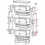Схема сборки Комод Гурскен Gursken 3