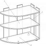 Чертеж Стеллаж угловой Роми 7 BMS