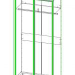 Чертеж Шкаф-купе Хит BMS