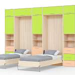 Шкаф-кровать трансформер Вилли BMS - Фото 8