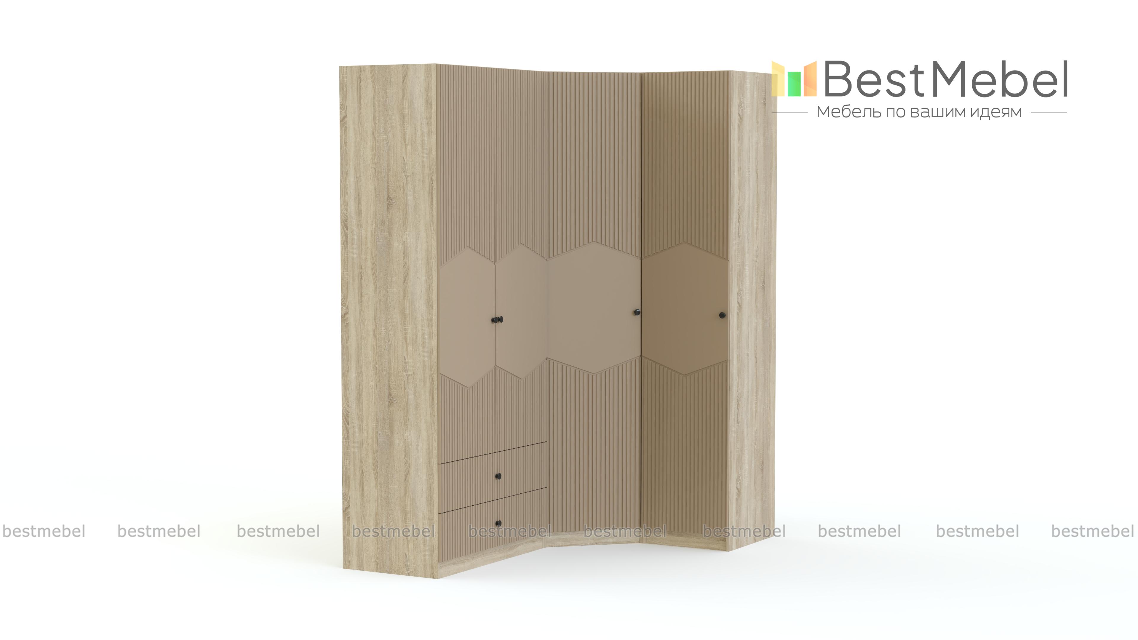 Шкаф угловой Клэр 21 BMS - Фото
