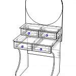 Схема сборки Туалетный столик СТ №3 BMS