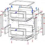 Схема сборки Прикроватная тумба Соната BMS