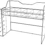 Схема сборки Кровать-чердак детская Ева КР-203 BMS