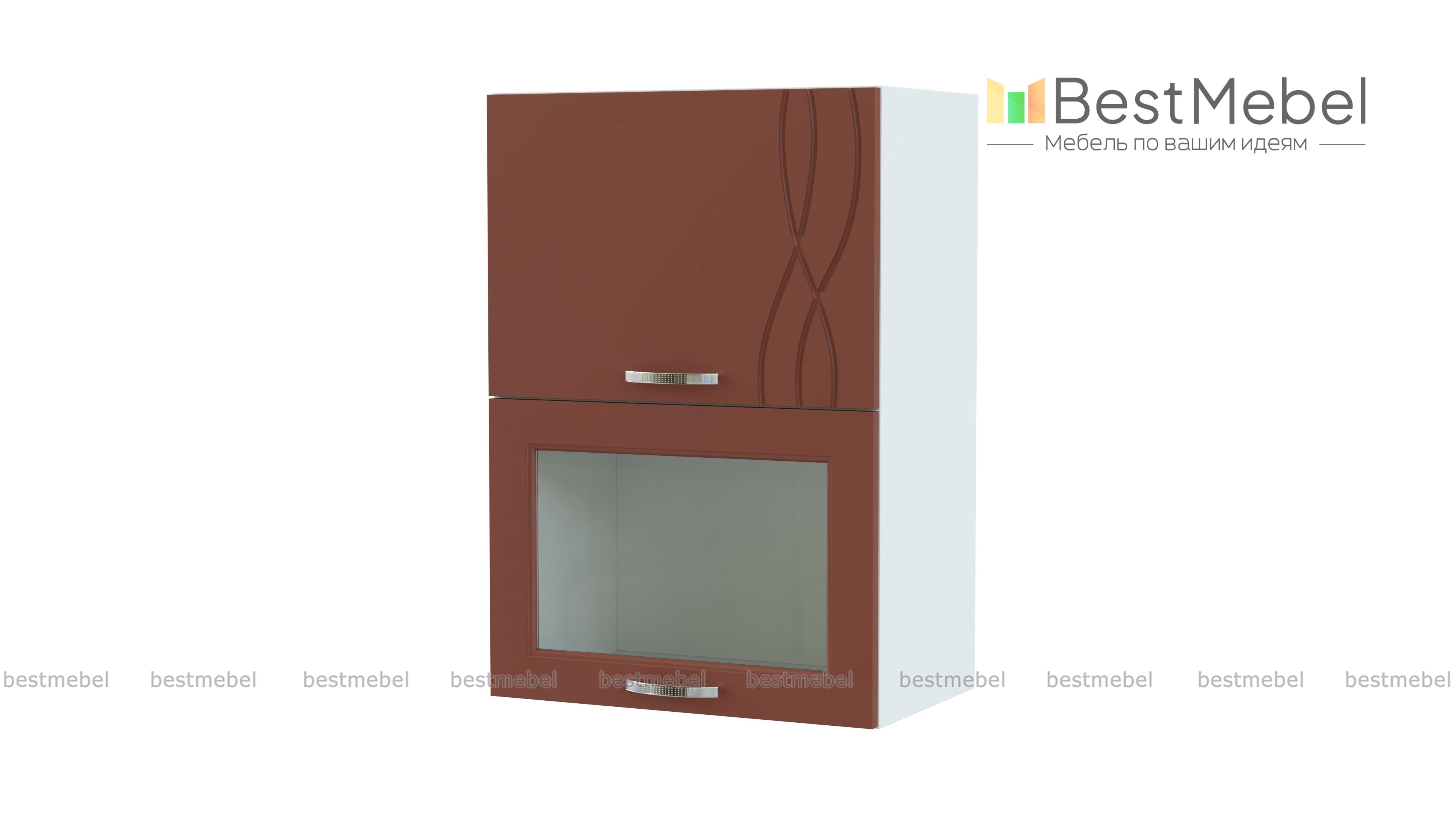 Шкаф-витрина навесной Софит BMS - Фото