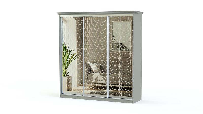 Шкаф-купе Инесса 2 BMS (Белье - Платье (станд. 3))