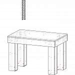 Чертеж Столик журнальный Вернисаж BMS
