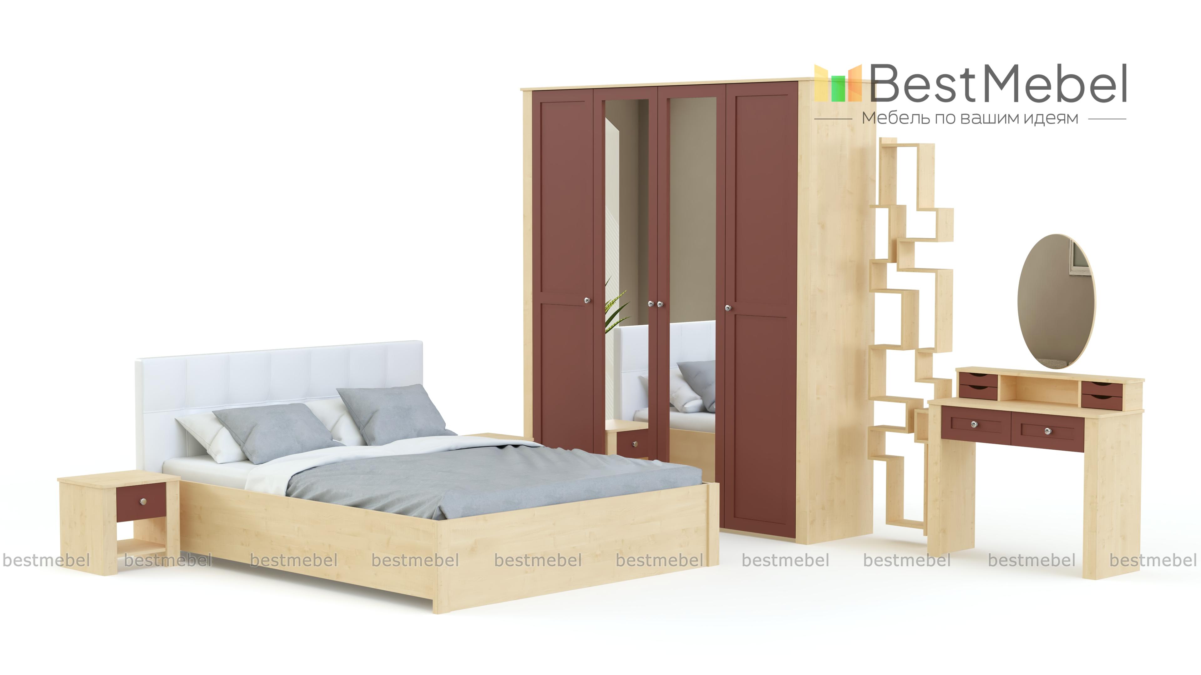 Спальня Бриз комплектация 2 BMS - Фото