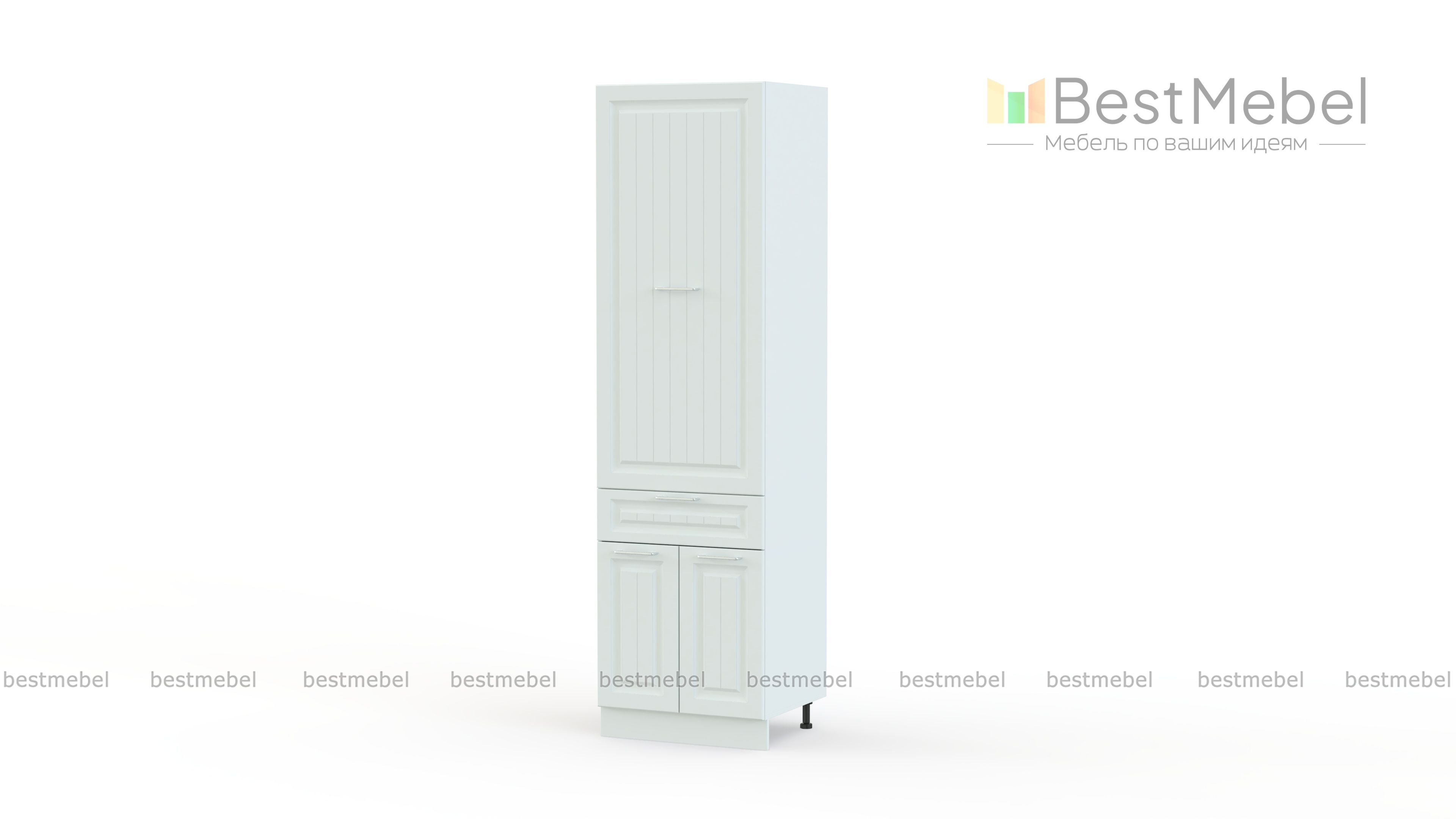 Шкаф пенал с дверцами и 1-м ящиком Европа 1 BMS