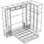 Схема сборки Шкаф-кровать трансформер Майя 12 BMS