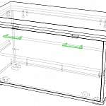 Чертеж Тумба для обуви Орландо-1 BMS