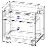 Чертеж Тумба прикроватная Миф BMS