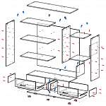 Схема сборки Комод Эван K-39 BMS