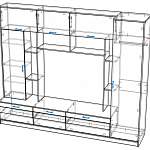Схема сборки Стенка для гостиной Бали BMS
