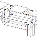 Схема сборки Стол журнальный Саламан BMS