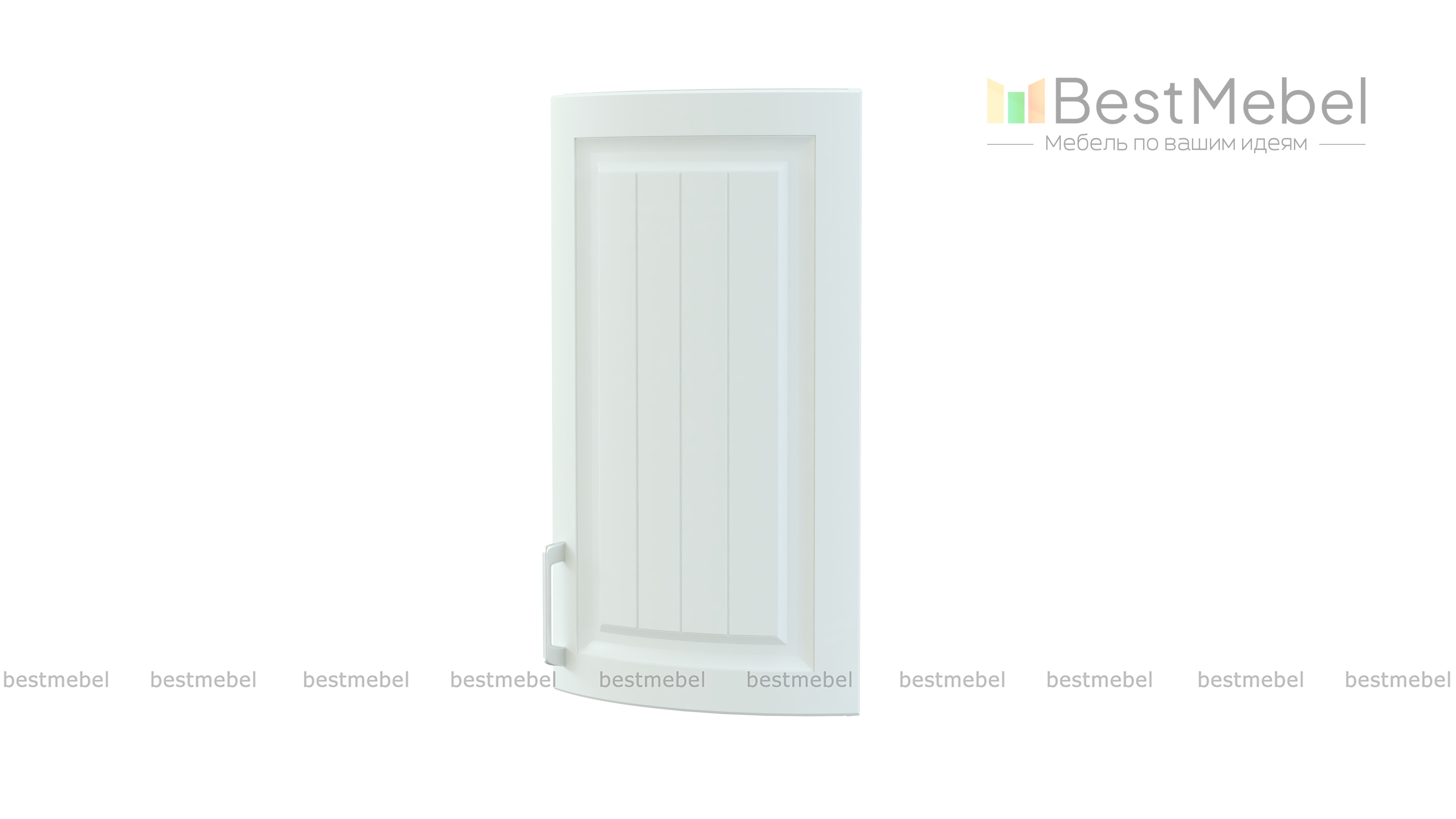 Шкаф верхний торцевой радиусный Европа BMS