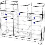 Чертеж Тумба для ванной Атлас 10 BMS