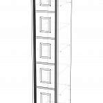 Чертеж Шкаф-пенал Нелли В 16 BMS