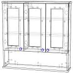 Схема сборки Зеркало для ванной Вестер 4 BMS