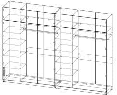 Шкаф для одежды Мартин   (3600х2600х600)
